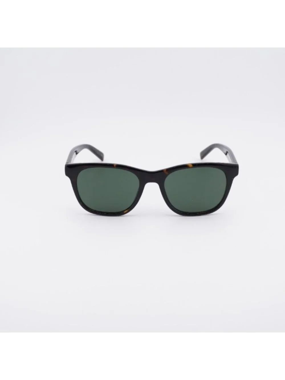 Gucci GG1985S 002 Sunglasses Havana Square Frame, Green Lenses